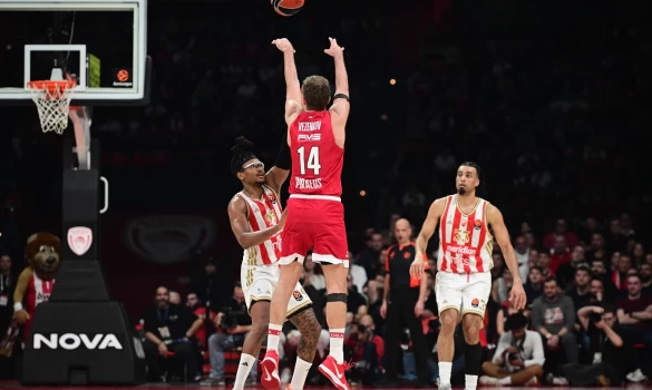 Ολυμπιακός - Ερυθρός Αστέρας 92-86: Στα δύσκολα... Βεζένκοφ!