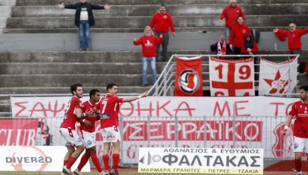 Ο Πανσερραϊκός διέλυσε τον Ολυμπιακό Β