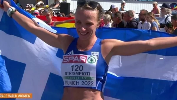 Χρυσή η Ντρισμπιώτη στα 35χλμ βάδην (vid)