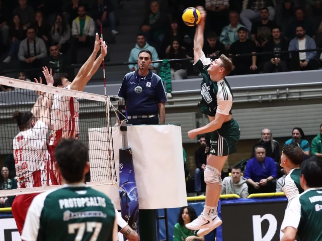 Volley League: Πήρε... σκούπα ο Παναθηναϊκός, 3-0 τον Ολυμπιακό!