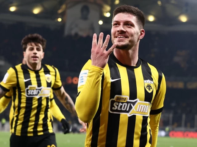 H ΑΕΚ διέλυσε τον Παναθηναϊκό με εξωγήινο Γιόβιτς