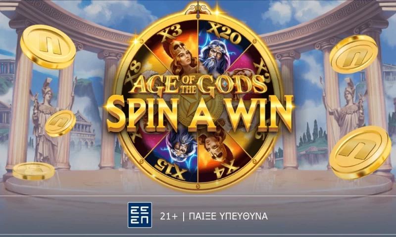 Age of Gods Spin A Win: Το βουνό των… θεών στο live casino της Novibet