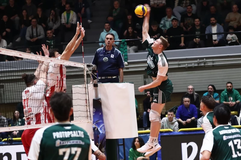 Volley League: Πήρε... σκούπα ο Παναθηναϊκός, 3-0 τον Ολυμπιακό!